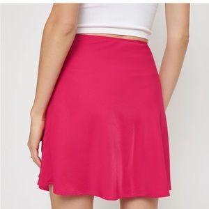 Wrap Mini Skirt Bright Rose